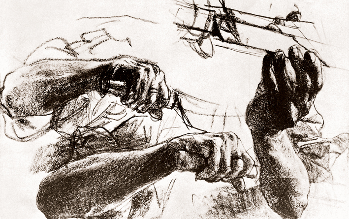  Adolpyh Von Menzel —— 手部习作